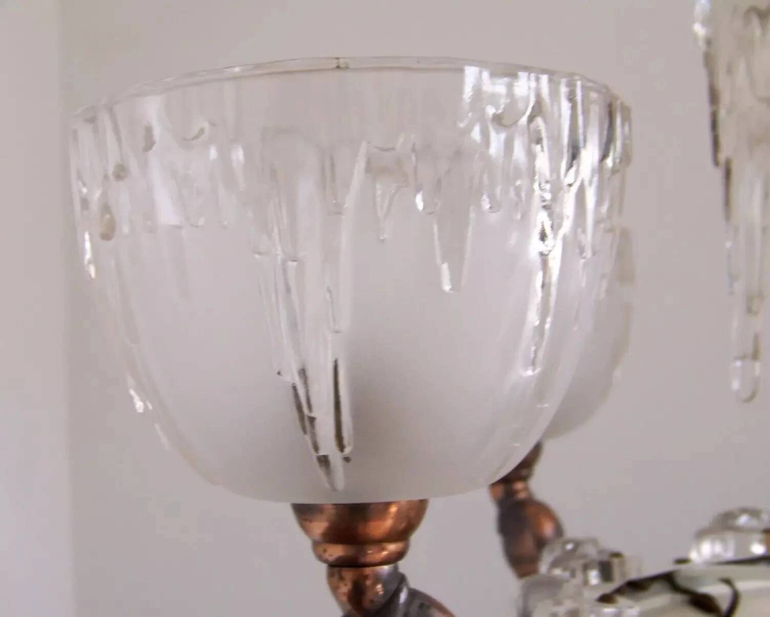 Art Deco chandelier signed Ezan, France