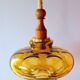 Veb narva suspension in amber glass 70s