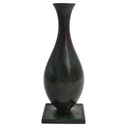 Jacob Ängman for GAB, solid bronze vase, Swedish grace / Art Deco