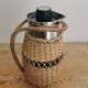 Thermos en rotin vintage