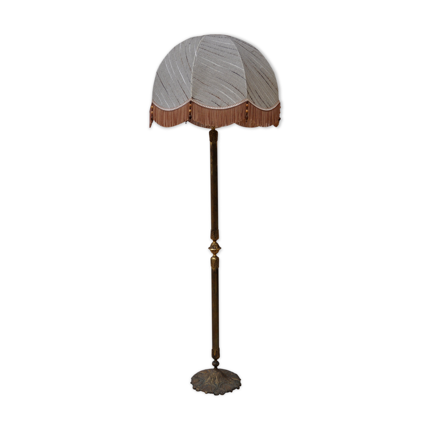 Floorlamp in brass 50s