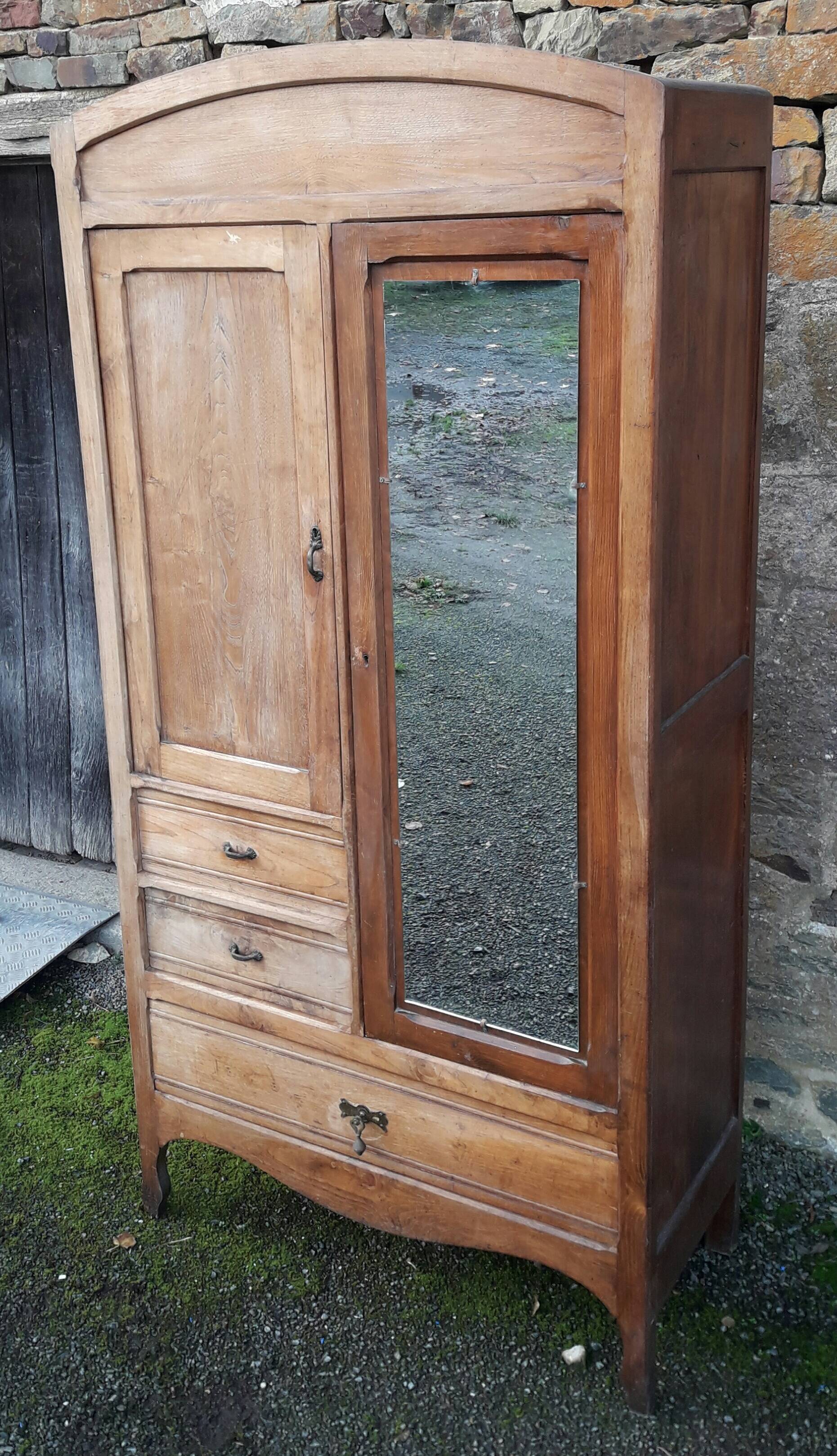 Vintage wardrobe mirror cabinet