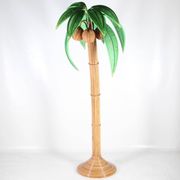 Lampadaire « cocotier/palmier » en rotin