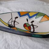 Plat céramique signé 1950