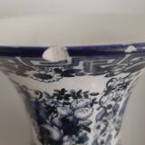 Blue and white Delft earthenware vase