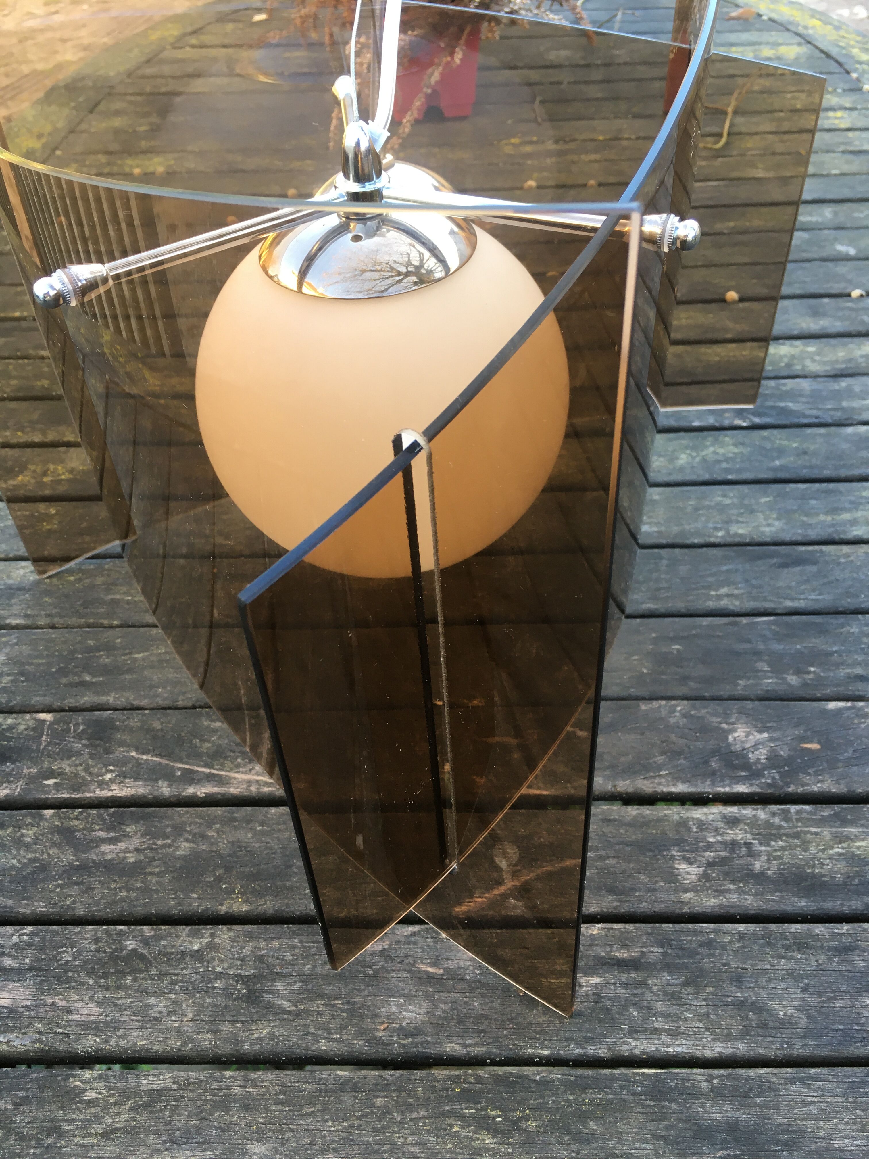 Smoked glass hanging