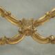 Antique French side table with marble tabletop from the 19th century
