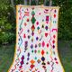 Moroccan Berber carpet Azilal multicolored and fluorescent