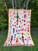Moroccan Berber carpet Azilal multicolored and fluorescent