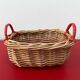 Miniature rattan basket from the 70s