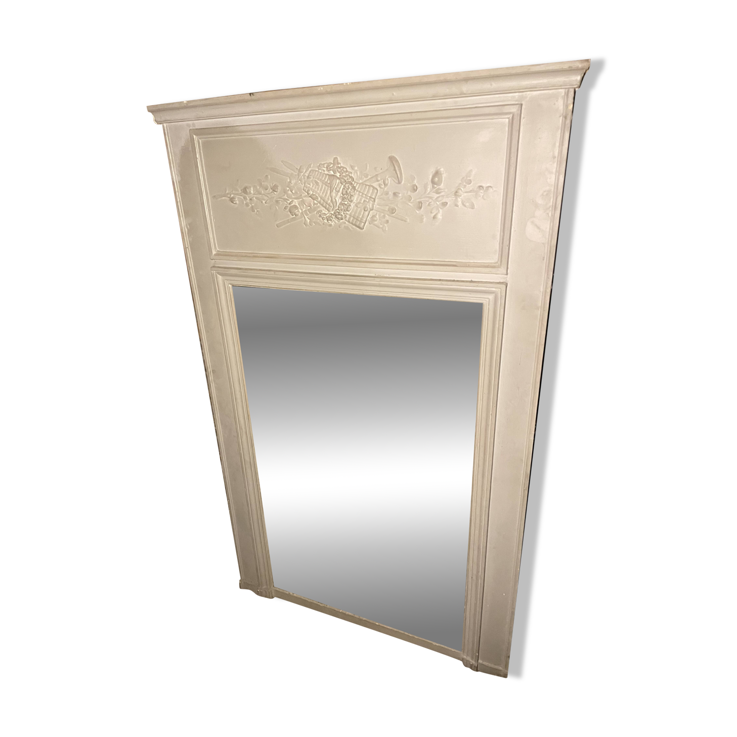 Haussmannian fireplace mirror trumeau