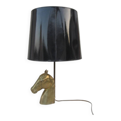 Lampe tête de cheval style Maison Charles années 1960-70
