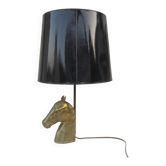 Lampe tête de cheval style Maison Charles années 1960-70