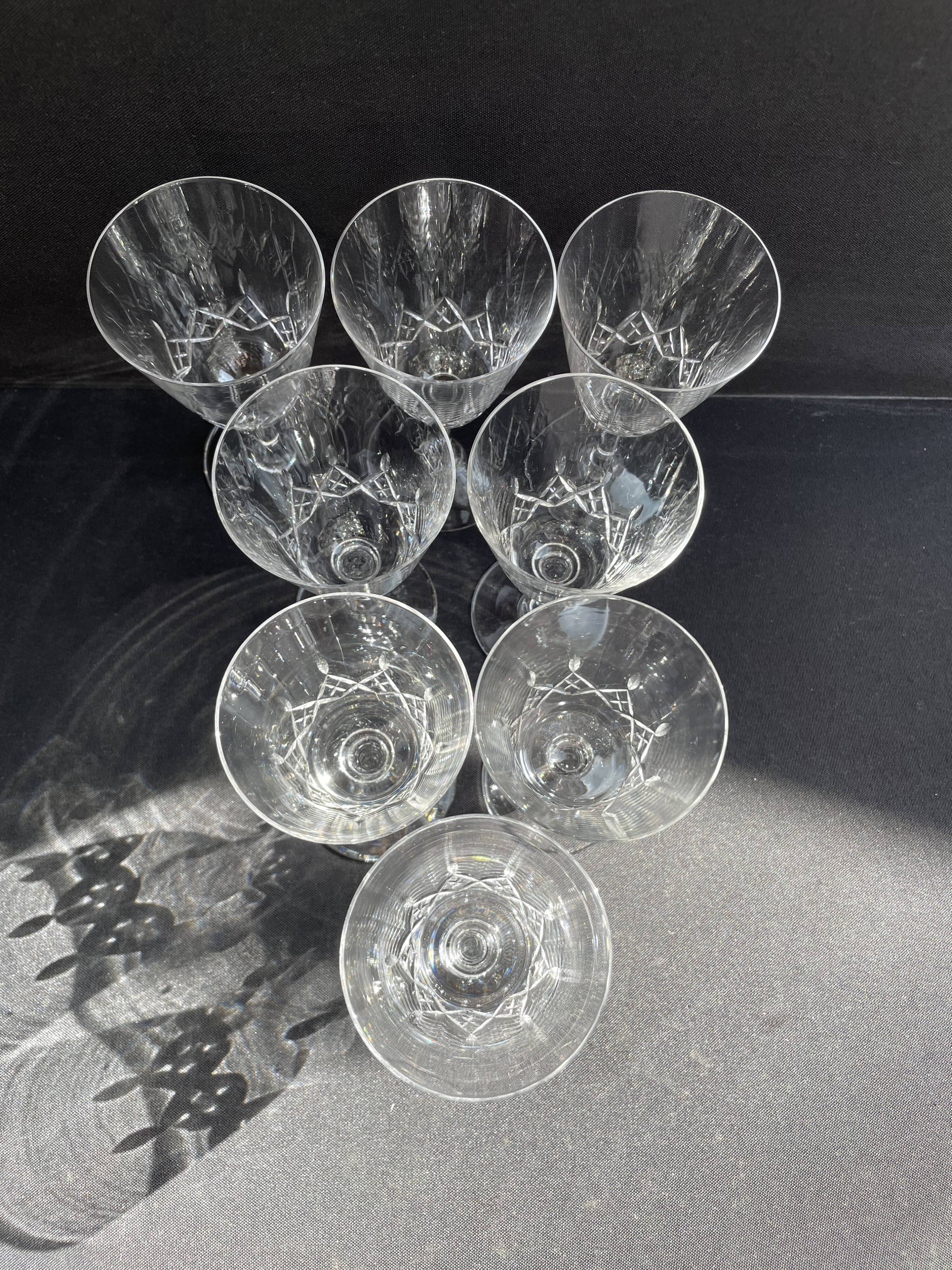8 wine glasses – Cristallerie de Nancy (1920-1934)