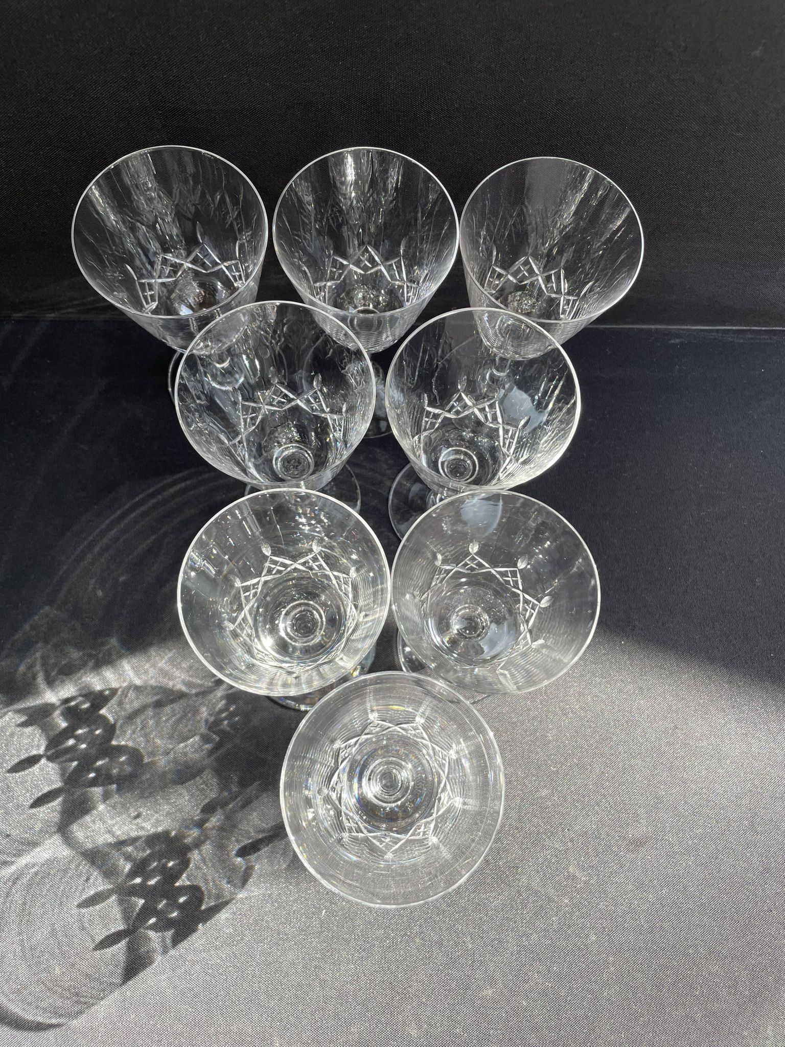 8 wine glasses – Cristallerie de Nancy (1920-1934)