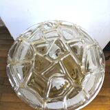 Vintage ceiling lamp in bubbled glass design Profassung 70s - 80s