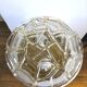 Vintage ceiling lamp in bubbled glass design Profassung 70s - 80s