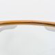 Table d'appoint bambou rond plateau en verre table basse midcentury boho salon petite table marron