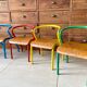 Vintage child school chair Jacques Hitier