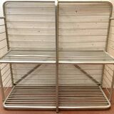 20th century curved aluminum bakery rack