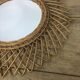 Vintage rattan sun mirror diameter 47cm