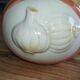 Vintage garlic pot in ceramic majolica – 1950s
