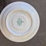 Set of polka dot porcelain cups and plates