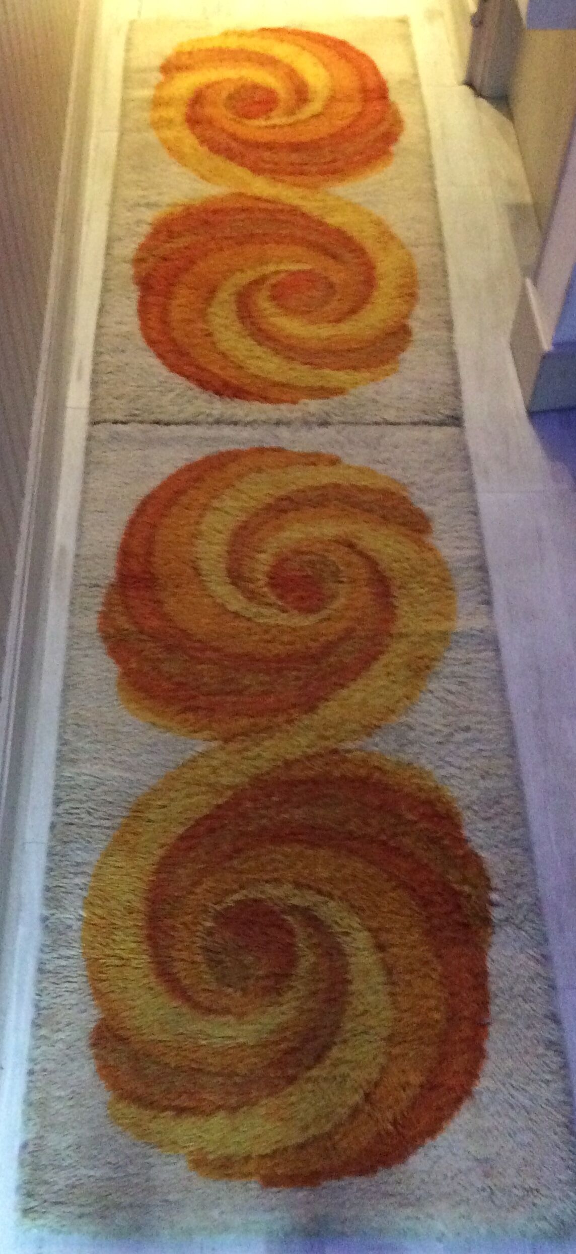 Duo de tapis Bergrya par Bergoos des années 60
