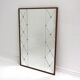 Miroir scandinave en teck, Glas & Trä, Suède, 1960, 122x82cm