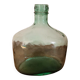Green oblong glass carafe