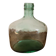 Green oblong glass carafe