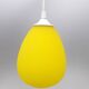 Vintage pendant lamp acid yellow 1970