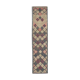 Handwoven vintage anatolian beige runner rug 84 cm x 376 cm
