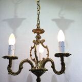3-light cage chandelier