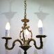 3-light cage chandelier