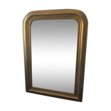 Ancient mirror with moulded frame and bead frieze 59x80cm