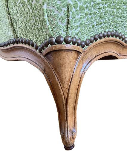 Paire de bergères de style Louis XV relookées