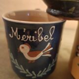 3 glazed terracotta cups with Savoie decoration