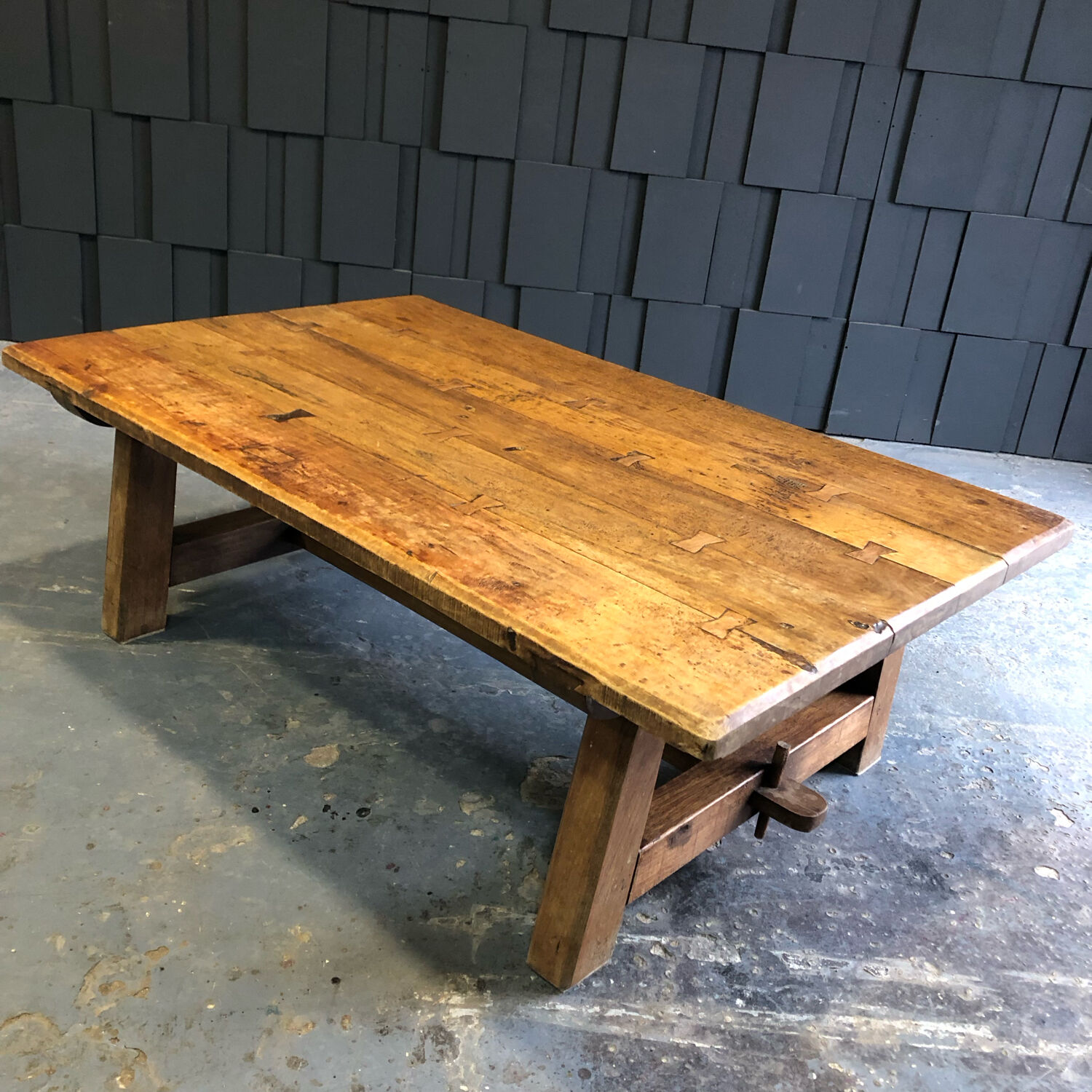 19th century wooden coffee table