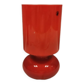 Lampe de table vintage d'ikea, modèle lykta, d'une belle couleur rouge, de la fin des années 90