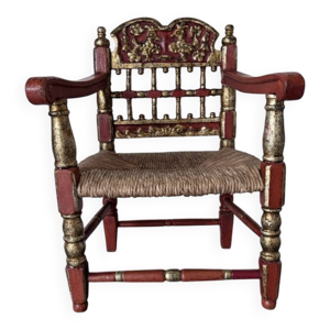 fauteuil bas espagnol - paille