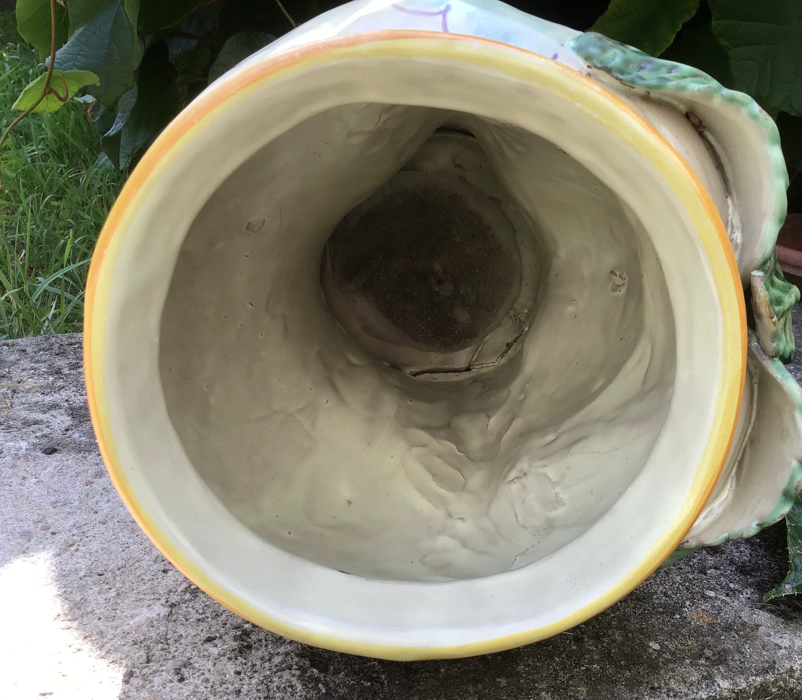 Anthropomorphic pot cache in traditional majolica of Caltagirone