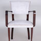 White Artificial leather armchair - 1930s France