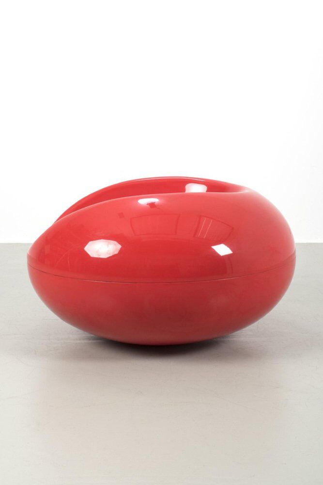 Red Pastil Lounge Chair by Eero Aarnio