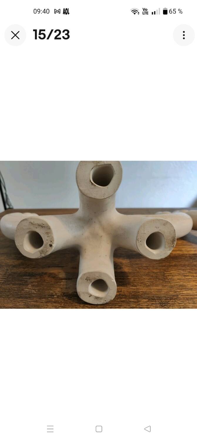 Suzanne ramié atelier madoura 1950 pair of candlesticks