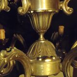 Bronze chandelier "framon" with 9 lights.
