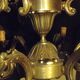 Bronze chandelier "framon" with 9 lights.