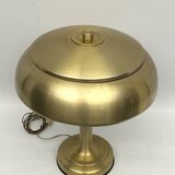 Vintage Ministerial gilded table lamp. Italy 1950s