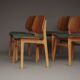 Model 155 Shell Chairs by Børge Mogensen for Søborg Møbelfabrik. Denmark