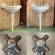 1930s standing washbasin